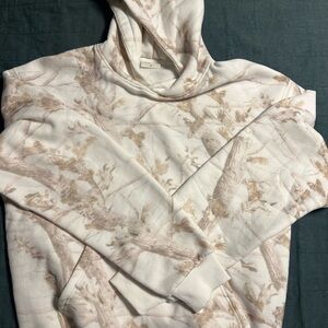 Comfort Camo Hoodie - Soft Cream & Taupe
